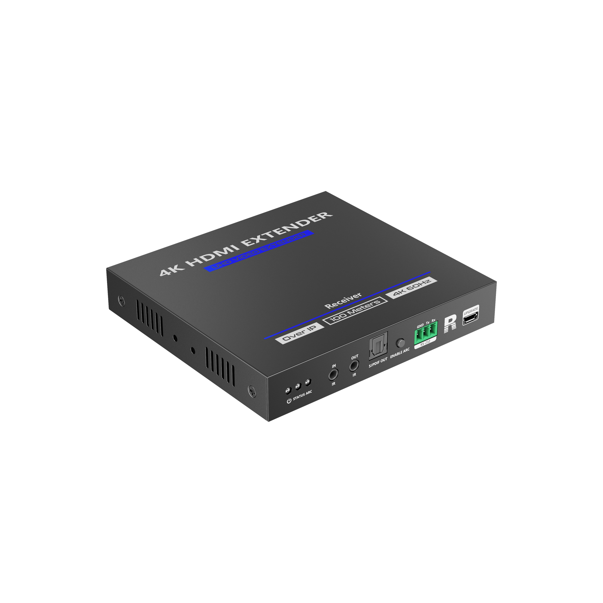 Receptor Compatible para Kits TT592 / Resolución 4K@60Hz / Cat 5e/6 / Distancia de 100 m / IPCOLOR / Control IR / Cero Latencia / Compatible con Switch Gigabit. Receptor Compatible para Kits TT592 / Resolución 4K@60Hz / Cat 5e/6 / Distancia de 100 m / IPCOLOR / Control IR / Cero Latencia / Compatible con Switch Gigabit.